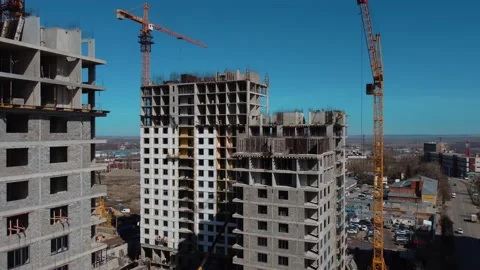 Construction site of a building Stock Footage 173317065