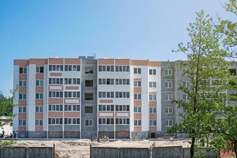 Construction site for building Foto stock