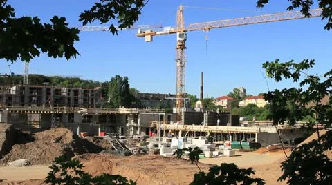 Construction site buildings Video stock 11607667