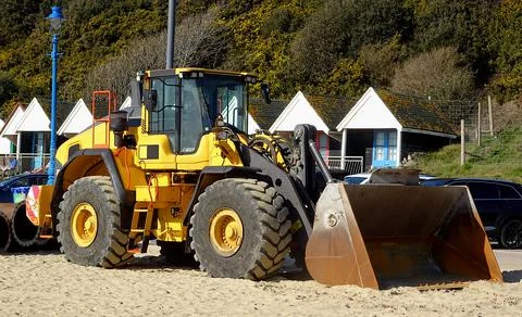 Construction Site Bulldozer Stock-Fotos