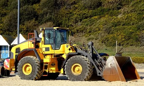 Construction Site Bulldozer Stock Photos