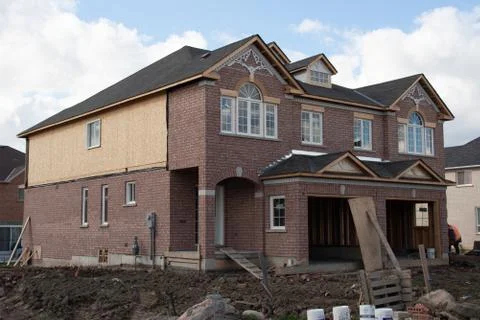 Construction site in Canada back to 2006 Foto stock