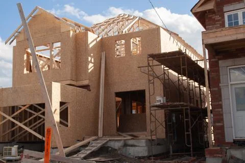 Construction site in Canada back to 2006 Stock-Fotos
