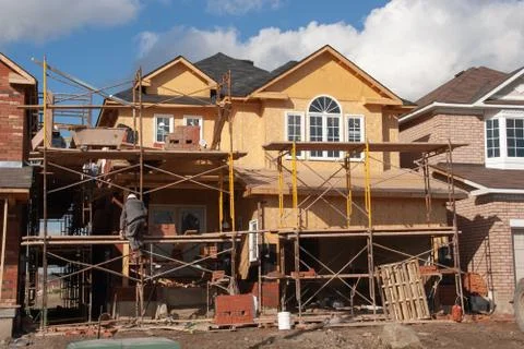 Construction site in Canada back to 2006 Stock Photos