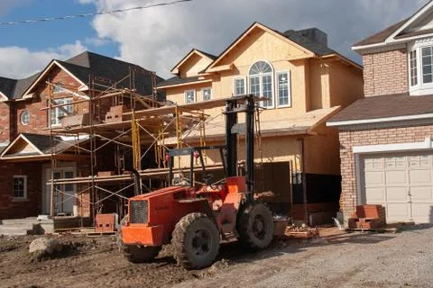 Construction site in Canada back to 2006 Stock Photos