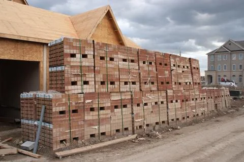 Construction site in Canada back to 2006 Foto stock