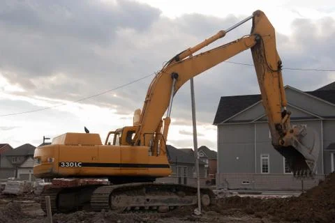 Construction site in Canada back to 2006 Stock Photos