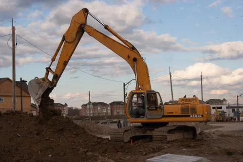 Construction site in Canada back to 2006 Stock Photos
