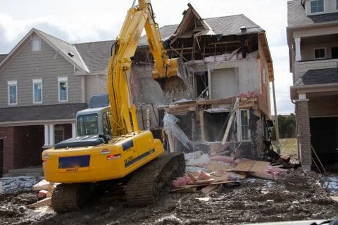 Construction site in Canada back to 2006 Stock Photos
