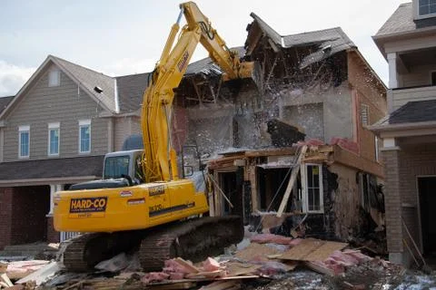 Construction site in Canada back to 2006 Stock Photos