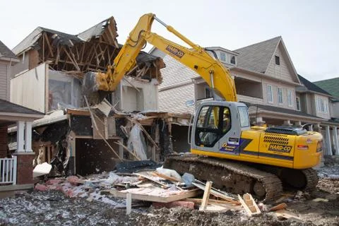 Construction site in Canada back to 2006 Stock Photos