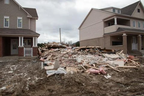 Construction site in Canada back to 2006 Stock Photos
