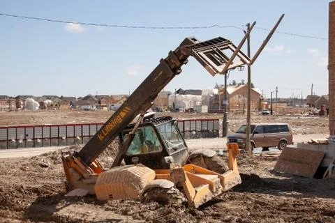 Construction site in Canada back to 2006 Foto stock