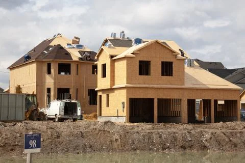Construction site in Canada back to 2006 Stock Photos