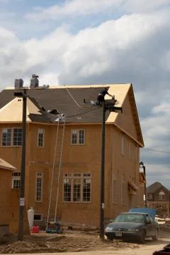 Construction site in Canada back to 2006 Stock Photos