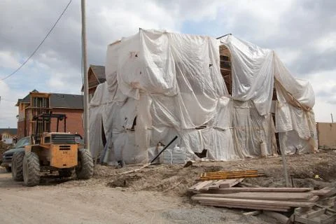 Construction site in Canada back to 2006 Stock Photos