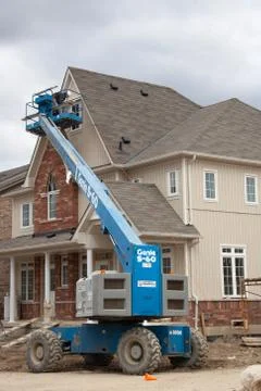 Construction site in Canada back to 2006 Foto stock