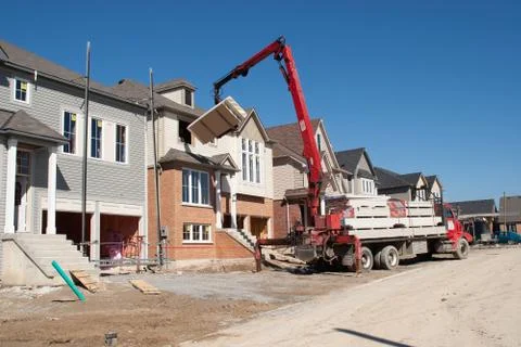 Construction site in Canada back to 2006 Stock Photos