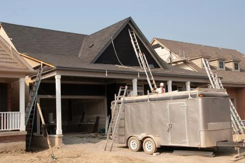 Construction site in Canada back to 2006 Stock Photos