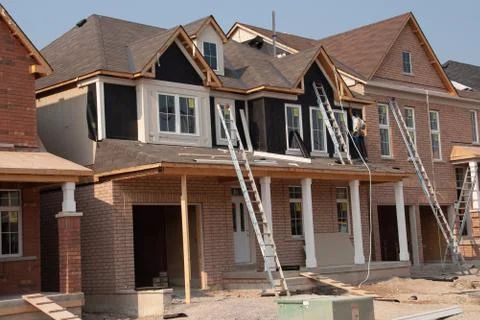 Construction site in Canada back to 2006 Stock Photos