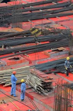 Construction site in China Stock Photos
