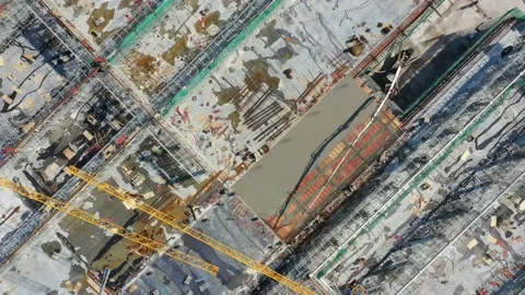 Construction site in city Video stock 166354760