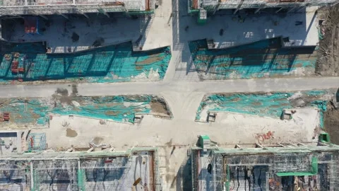 Construction site in city Stock Footage 166354780