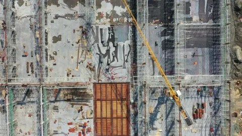 Construction site in city Stock Footage 166354835