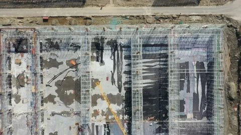 Construction site in city Stock Footage 166354875