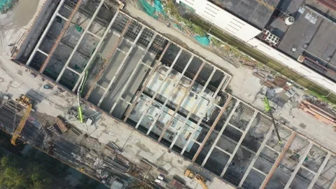 Construction site in city Stock Footage 166960421