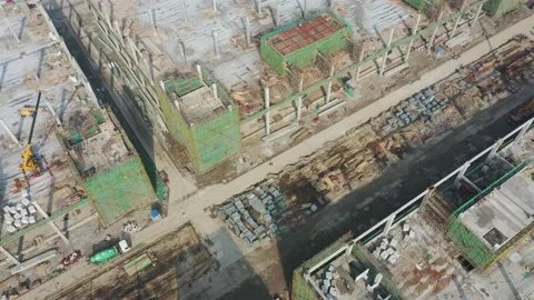 Construction site in city Video stock 166961733