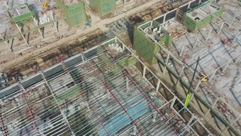 Construction site in city Stock Footage 166961738