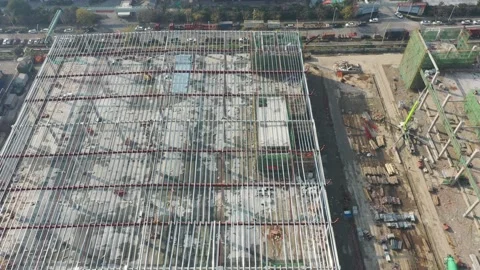 Construction site in city Stock Footage 166962544