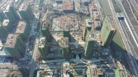 Construction site in city Stock Footage 167227121