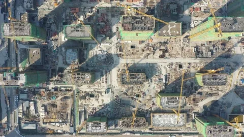 Construction site in city Stock Footage 167227250