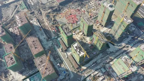 Construction site in city Stock Footage 167227320