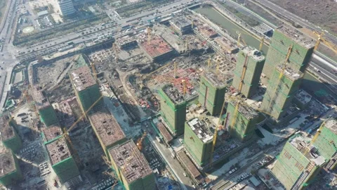 Construction site in city Stock Footage 167227342