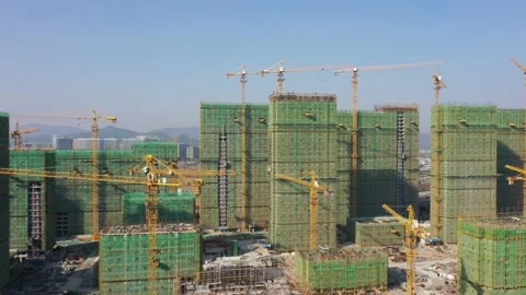 Construction site in city Stock Footage 167227427
