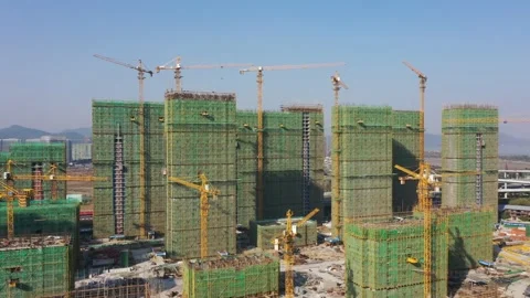 Construction site in city Stock Footage 167227456