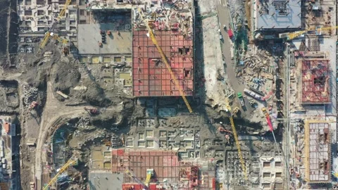 Construction site in city Stock Footage 167227739