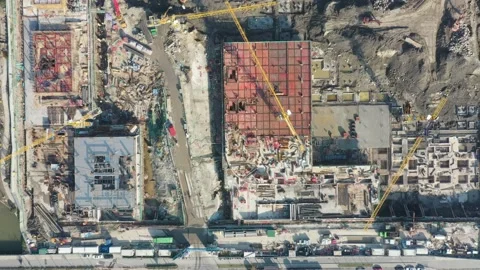 Construction site in city Stock Footage 167227773