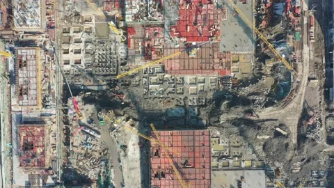 Construction site in city Stock Footage 167227788