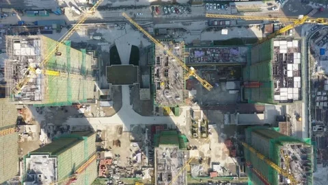 Construction site in city Stock Footage 167227889