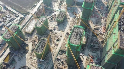 Construction site in city Stock Footage 167228014