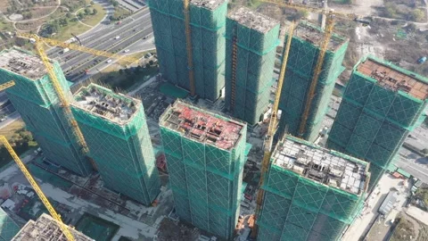 Construction site in city Stock Footage 167228231