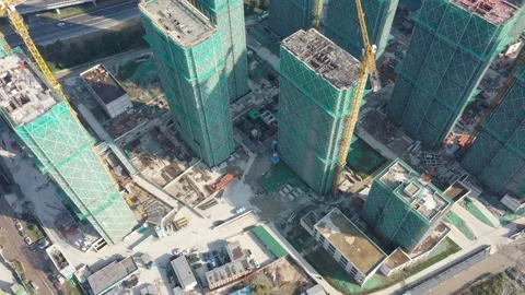 Construction site in city Stock Footage 167228260