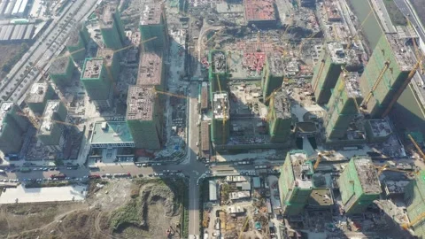 Construction site in city Stock Footage 167229782