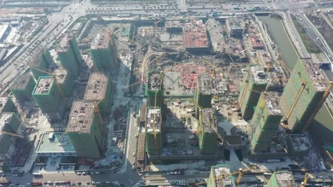 Construction site in city Stock Footage 167230039