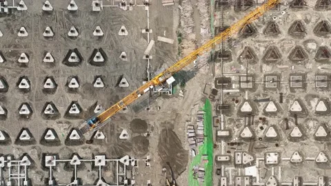 Construction site in city Stock Footage 205021987