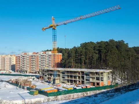 Construction site in the city Stock Photos